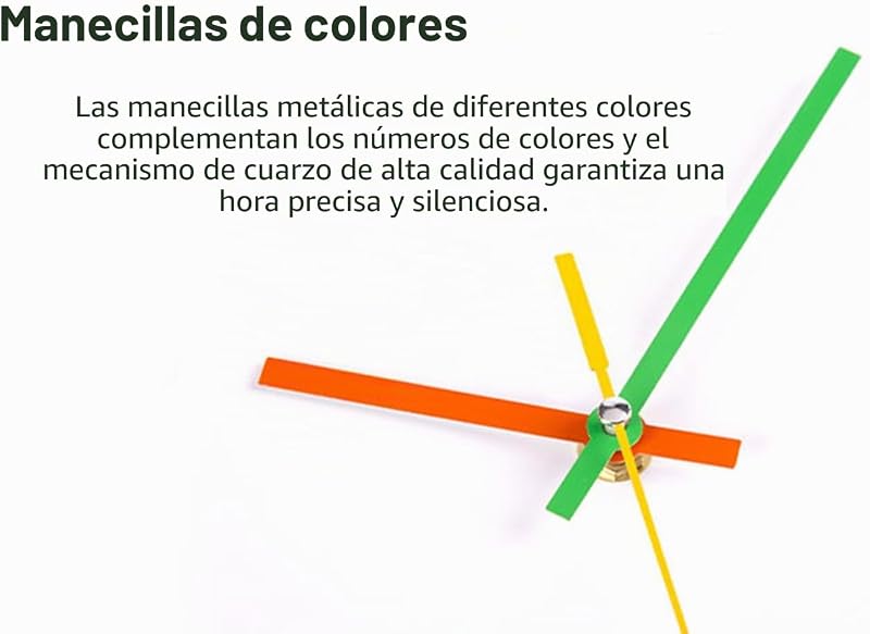 Reloj de Pared sin tictac silencioso 30 cm Moderno — foto 7 de 8