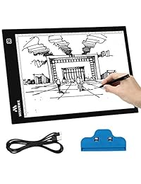 MISERWE - Mesa de luz (A4, 0.185 in, ultraligera, alimentada por USB, portátil, con luz LED, para dibujar, dibujar, animar y grabar en rayos X