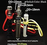 UTP Practical Soft Anti-Lost Universal Hanging Strap Silicone Lanyard Ring for SMOK RDA RBA Vape Pen 22 Black Color Default