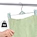 Skirt & Pant Hangers with Clips for Women - 30 Pack Space Saving Stackable Cute Skirt Hangers with Clips - Non-Slip, Adjustable for Kid, Men, Children, Baby, Green