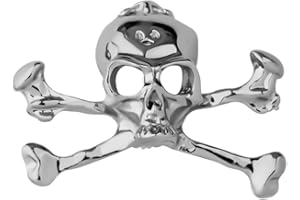 CENWA Skull Head Pin Brooch Skull Collar Pins Halloween Night Party Gift Pirate Pin Brooch