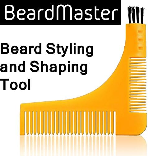 Beard Shaping Tool and Beard Comb with Beard Template