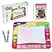 Dozod Water Doodle Mat Aqua Magic Drawing Pad with 4 Colors, Educational Safe Doodle Kids Toys Gift for Toddlers Boys Girls Age 2 3 4 5 6 7 Year Old 32 x 24 Inch