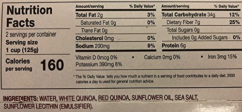 Minute Ready To Serve Organic Red Quinoa & Brown Rice With Garlic, 2/4.4-Ounce Cups