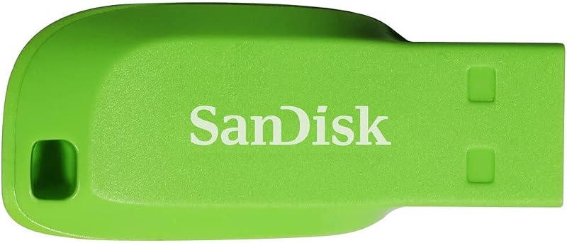 32GB Cruzer Blade USB Flash Drive , Blue/Pink/Green, 3count(Pack of 1)