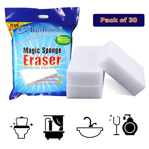 UPC 787269956032, RioRand Magic Cleaning Eraser Sponge Melamine Foam  90 x 60 x 30mm(Pack Of 30)