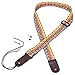 Mugig Ukulele Strap, Cotton Adjustable Ukulele Strap with Leather Ends