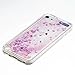 iPod Touch 6 Case,iPod Touch 5 Case, Ranyi [Liquid Glitter Quicksand Series] Soft Transparent TPU Flowing Floating Liquid Bling Sparkling Case for Apple iPod Touch 5 6th Generation (Pink)