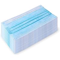 Face Mask Professional Disposable Earloop Medical Face Masks For Dust, Germ Protection, And Personal Health (50 Masks, Blue)