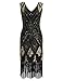 PrettyGuide Women 1920s Gatsby Cocktail Sequin Art Deco Flapper Dress