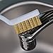 MXY Stove Brush Deep Clean Brush Set Gas Stove Smoke Machine Tool Cleanser Kitchen Detail Brushes Including 1 Stainless Steel Brush, 1 Brass Brush, 1 Nylon Brush