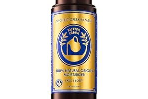 Ancient Greek Remedy Anti Aging Face Moisturizer for Women - Organic Face & Body Butter Cream for Dry Skin with Almond, Jojoba, Olive, Rosehip, Vitamin E & Lavender Oil. Natural Day & Night Cream