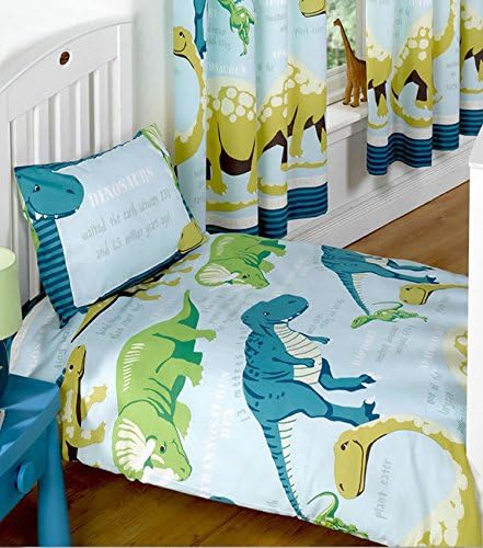 Dinosaur Facts Double Duvet - Blue