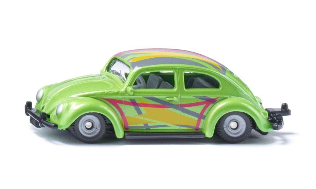 Siku 1586 VW Beetle Custom, Metal/Plastic, Light Green, Children's Car, Low Trim, Wide Tyres