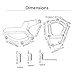 S1000RR S1000R S1000XR Motorcycle Engine Protector Left & Right Engine Stator Cover Engine Protective Cover For BMW S1000RR ABS K46 2009-2016 S1000R 2014 2015 HP4 2010-2016 S1000XR 2015 2016 (Blue)