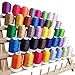TAOindustry Embroidery Thread Polyester Spools - 550 Yards (500M) per Spool, Compatible to Brother Singer Babylock Janome Singer Pfaff Husqvarna Bernina and Sewing Machines, 40 Pieces + 2 Features