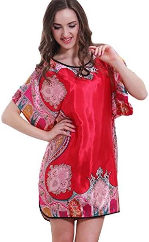 Wxian Women's Loose Large Size Nightgown Nightdress Nightshirt PJ