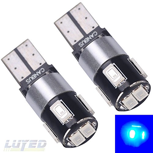 LUYED 2 X 240 Lumens Super Bright 5630 6-EX Chipsets Canbus W5W 194 168 2825 Led Bulbs,Blue