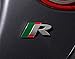 1x R Emblem Badge Metal Decal Sticker for JAGUAR Body Rear Trunk XF XE XKR XJR