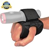 Tonelife Soft Goodman Glove 01 Nylon Hand and Arm Strap Adjustable Soft Hand Mount With Magic Tape and Max Diameter 5cm for Led Flashlight Dive Lights Scuba Torch (Without Torch)