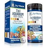 Stript Health 7-Way Aquarium Test Strips 100 Count - Easily Test Your Salt/Fresh Water Tank - Spend More Time Enjoying Your Fish - One Simple Strip Test - Rapid Results - Best Value Kit