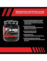 Betancourt Nutrition mezcla para bebida antes de ejercicio B-Nox, sandía 35 porciones 22.3 oz...