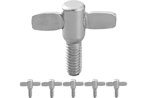 YARNOW 6pcs Cymbal Wing Screws M6 Drum Nuts Repair Kit for Drum Set Cymbals Replacement Accessories