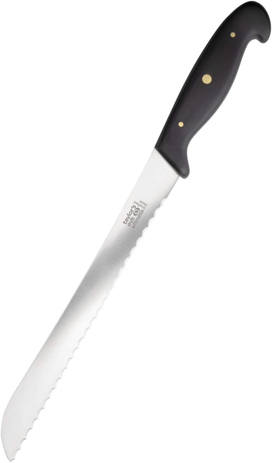 Taylors Eye Witness Professional Series British Made Serrated Bread Knife, 23cm Toothed Edge with an Ultra Fine