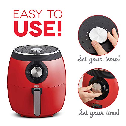 Dash DFAF455GBRD01 Deluxe Electric Air Fryer + Oven Cooker with