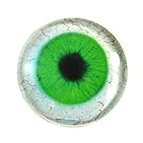 30mm Fantasy Green Human Glass Eye Single Cabochon Taxidermy Pendant Doll Making Art Sculpture or Jewelry Crafting Supply