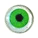 30mm Fantasy Green Human Glass Eye Single Cabochon Taxidermy Pendant Doll Making Art Sculpture or Jewelry Crafting Supply