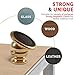 SMART & EASY Magnetic Cell Phone Holder for Car - Magnetic Cell Phone Car Mount for Truck, RV, Motorcycle, Boat, Ship, Office, Kitchen, Bedroom, Bathroom Mirror (Gold)