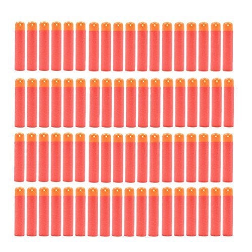 Echony 120Pcs Red Refill Foam Darts For Nerf N-Strike Elite Mega