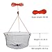 Goture Double Ring Fishing Crab Lobster Hoop Net Fishing Bait Trap Diameter 23.6''X19.7'' Net Depth 10.24'' Lightweight Net with 98.4' Rope