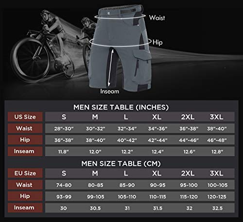 Bicycles Mns Cycling Shorts Loose Fit Sports MTB Shorts Mountain Bike Downhill Bicycle Riding