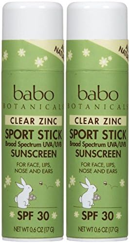 Babo Botanicals Clear Zinc Sport Stick Sunscreen - SPF 30 - Fresh Apple - 0.6 oz - 2 pk