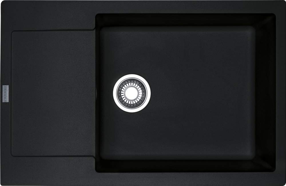 Franke Maris MRG 611 78 XL Onyx Granite Fitted Knob Valve Black Washing