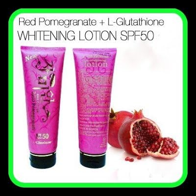 14 Days Result 100g. Red Pomegranate L-glutathione Moist Whitening Lotion Spf50pa+++