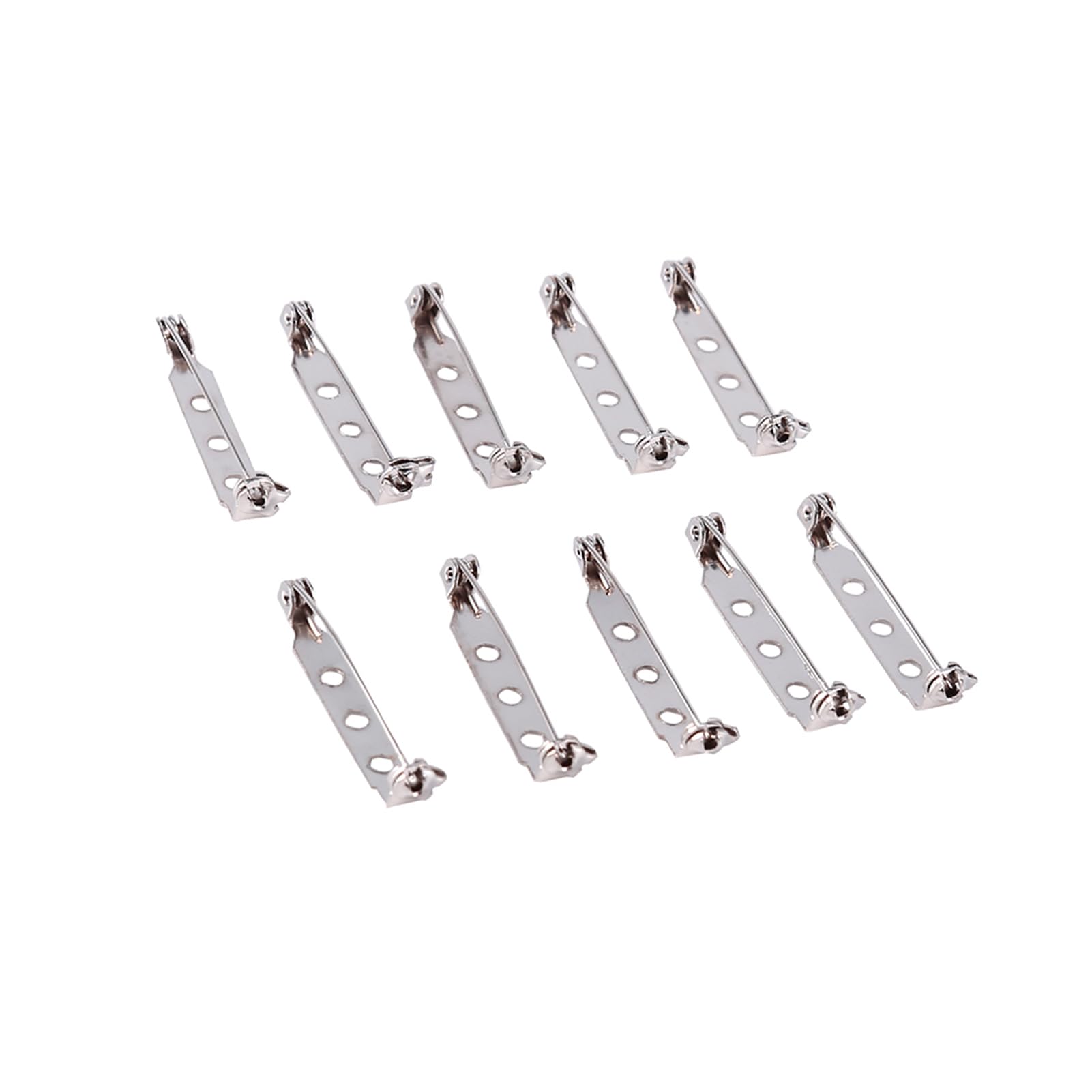 Safety Rolling Catch Brooch,50Pcs Bar Pins Brooch Lock Back Safety Catch Rolling DIY Craft 20/25/32/38mm(32mm)