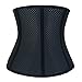 Atbuty Waist Trainer Cincher Corset Breathable Workout Hourglass Latex Body Shaper for Women (Black, 2X-Large)