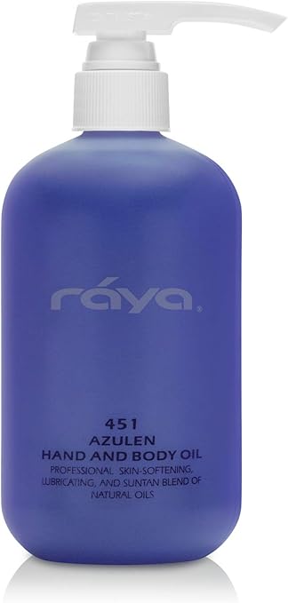 Amazon Raya アズレン手とボディオイル 451 軟化や手 腕 脚 およびボディ用オイルのナチュラルブレンドボディマッサージオイルとして大 オールスキンのためのグレート 16 Fl Oz Raya スキンケア ボディケア 通販