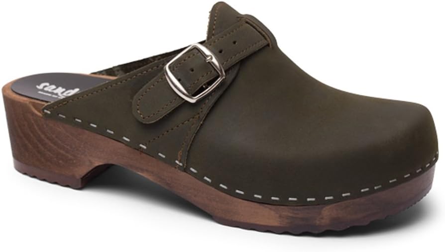 Sandgrens Swedish Handmade Wooden Clog Mule | Halmstad