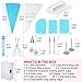 Cake Decorating Kit 82 pcs - JDDZ New Baking Supplies - Cookie Decorating Kit with Icing Bags and Tips - New Cupcake Decorating Kit with 48 Tips and 20 Icing Bags with Pattern Chart