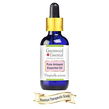 Greenwood Essential Pure Aniseed Essential Oil, Pimpinella Anisum, 15 ml