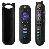 Remote Control for TCL Roku TV 2016 2017 Model 32D2700 32S3750 32S3850P 40FS3850 50FS3850 55FS3850 55FS4610R 40S305 43S305 49S305 65S405 43S405 49S405 55S405 49FP110 55UP120 Wr Silicone Case Cover