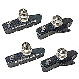 Pioneeryao Sport Road Bike Cycle Bicycle Brake Pads Block 2 Pairs (Fiber)