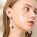 Kamille Handmade Dangle Pearl Earrings For Women - Gold Hoop Drop Earrings For Girls, Gift For Wedding