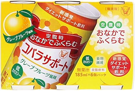 Amazon 大正製薬 コバラサポート グレープフルーツ風味 6缶 大正製薬 ダイエットシェイク