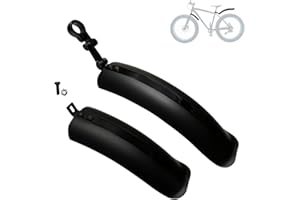Fat Tire Bike Fenders 2 Pieces Front and Rear Mudguard Set for 3.0-4.0 Wide Tire Bicycle Thickened Mudguard Kit