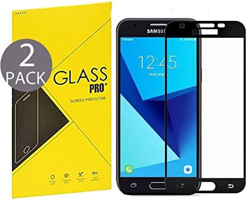 [2 Pack] CASEPLAY For Samsung Galaxy J3 Luna Pro / J3 Emerge / J3 V / J3 2017 [ Full Cover ] Tempered Glass Screen Protector, CASEPLAY 2.5D 9 Hardness HD [ Lifetime Replacement Warranty ]